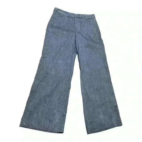 Banana Republic Women’s Blake Wide Leg-Fit Stretch Linen-Cotton Pants - Picture 4 of 10